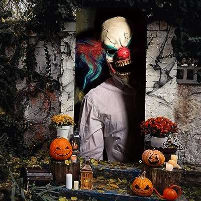 Couverture de porte de clown maléfique décorations d'halloween 79" x 35" autocollant. Avec DIAYTAR COTE D'IVOIRE, vous pouvez profiter de produits discount de qualité supérieure sans compromettre votre budget. Notre boutique en ligne propose une vaste sélection d'articles, allant des essentiels pour la maison aux gadgets dernier cri, tous proposés à des prix compétitifs pour vous offrir un véritable rapport qualité-prix.