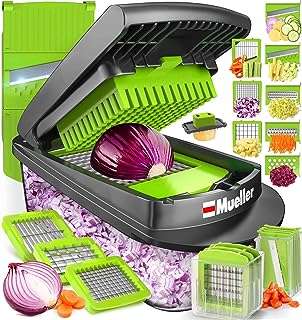 Hachoir à légumes 10 en 1 mueller pro series 8 lames. DIAYTAR COTE D'IVOIRE  : la solution idéale pour des achats malins en ligne. Profitez de notre large gamme de produits discount, allant des appareils électroménagers essentiels aux dernières tendances de la mode, en passant par les accessoires informatiques indispensables, et économisez tout en vous faisant plaisir.