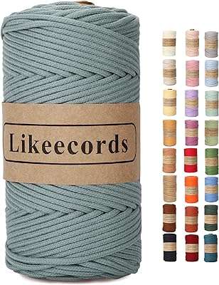 Likeecords cordon en coton tressé pour macramé 3 mm x 109. DIAYTAR COTE D'IVOIRE  est votre partenaire de confiance pour des achats en ligne à prix réduits. Explorez notre site pour trouver tout ce dont vous avez besoin, des appareils électroménagers de renom aux gadgets étonnants, et profitez de nos offres exclusives pour réaliser des économies incroyables.