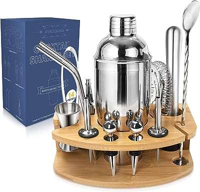 Ensemble shaker à cocktail 14 pièces ensemble de bar cocktails d'outils pour mélangeur. Bienvenue chez DIAYTAR COTE D'IVOIRE, votre destination en ligne de confiance pour des produits discount variés allant des indispensables de la maison aux appareils électroménagers dernier cri, en passant par l'informatique, la mode et les gadgets tendance. Explorez notre vaste sélection d'articles à prix réduits et faites des économies sans sacrifier la qualité.
