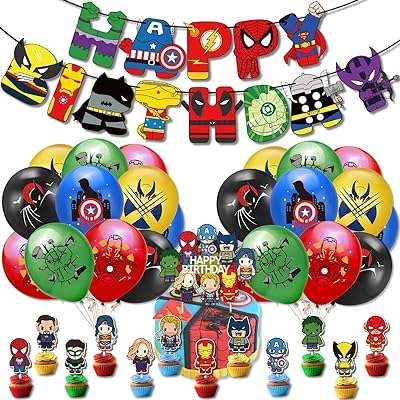 Décorations d'anniversaire de super héros fournitures de fête avenger décorations de super héros pour d'enfants. DIAYTAR COTE D'IVOIRE, la référence en matière de bonnes affaires en ligne ! Profitez de prix imbattables sur une large sélection de produits discount, allant des articles pour la maison à l'électroménager, en passant par l'informatique et les dernières tendances mode. Ne laissez pas passer nos offres exceptionnelles et économisez dès maintenant !