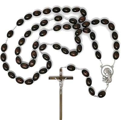 Grand chapelet mural en bois r heaven 155 cm avec une croix de 17. DIAYTAR COTE D'IVOIRE  est votre allié pour des achats discount de qualité. Explorez notre boutique en ligne et découvrez notre gamme complète de produits pour la maison, l'électroménager, l'informatique, la mode et les gadgets, le tout à des prix avantageux qui ne sacrifient pas la qualité.