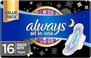Serviettes hygiéniques de nuit ultra fines avec ailes always all in. Vous cherchez des produits discount sans compromis sur la qualité ? DIAYTAR COTE D'IVOIRE  répond à vos attentes en offrant une large gamme d'articles pour tous les besoins, des appareils électroménagers aux gadgets dernier cri. Explorez notre catalogue en ligne et trouvez tout ce dont vous avez besoin à prix cassés.