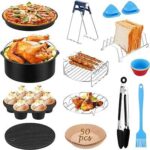 Accessoires de friteuse à air de 8 pouces ensemble d'accessoires 13 pièces. DIAYTAR COTE D'IVOIRE, votre solution discount en ligne pour une large gamme de produits. Trouvez tout ce dont vous avez besoin, de la maison à l'électroménager, de l'informatique à la mode et aux gadgets, à des prix imbattables. Naviguez, achetez et économisez avec notre boutique en ligne conviviale et bénéficiez d'une livraison rapide et fiable.