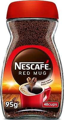 Tasse à café instantané nescafé 95 g. Faites des économies sans compromis chez DIAYTAR COTE D'IVOIRE, votre destination de shopping en ligne pour des produits discount de qualité supérieure, allant des appareils électroniques à la décoration d'intérieur.