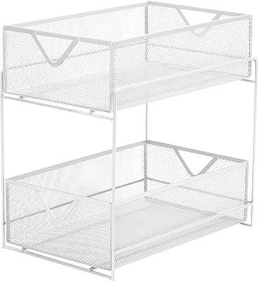 Paniers coulissants en métal mind reader organisateur de rangement pour placard. Votre satisfaction et votre budget sont nos priorités chez DIAYTAR COTE D'IVOIRE, la boutique en ligne où vous trouverez tout ce dont vous avez besoin à prix mini. Explorez notre vaste sélection de produits discount, des articles pour la maison aux accessoires high-tech en passant par les dernières tendances en mode. Profitez de nos offres exceptionnelles et faites des économies en toute confiance !