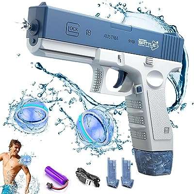 Pistolet à eau électrique pour enfants de 8 12 ans avec micahose. DIAYTAR COTE D'IVOIRE, votre boutique en ligne de confiance pour tous vos besoins en produits discount. Parcourez notre sélection minutieusement choisie pour trouver des articles de qualité pour la maison, l'électroménager, l'informatique, la mode et les gadgets, le tout à des prix avantageux. Simplifiez vos achats en ligne avec DIAYTAR COTE D'IVOIRE  et réalisez des économies dès maintenant.