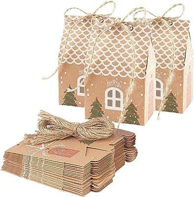 50pcs sacs en papier de bonbons de noël fête de mariage arbre coffrets cadeaux biscuits au chocolat. DIAYTAR COTE D'IVOIRE  - le paradis du shopping à prix cassé ! Parcourez notre catalogue en ligne et découvrez une multitude de produits à prix discount, allant des articles de la maison aux gadgets high-tech les plus branchés. Profitez de taux de remise incroyables sur tous vos achats.