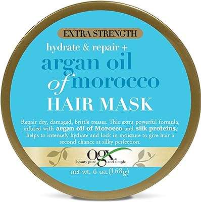 Masque capillaire hydratant et réparateur à l'huile d'argan du maroc ogx. DIAYTAR COTE D'IVOIRE, votre destination shopping idéale pour des produits discount de qualité. Explorez notre catalogue en ligne et trouvez tout ce dont vous avez besoin pour votre maison, de l'électroménager à la mode en passant par les gadgets innovants. Grâce à nos prix avantageux, économisez sans compromis sur la satisfaction de vos achats.