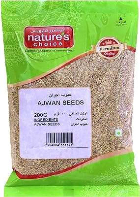 Graines entières d'ajwain de nature's choice 200 g is_best_seller. Faites des économies avec DIAYTAR COTE D'IVOIRE, la boutique en ligne qui propose des produits discount pour tous. Que vous cherchiez des équipements pour la maison, des appareils électroménagers, des gadgets ou des vêtements tendance, nous avons tout ce dont vous avez besoin à des prix incroyables.