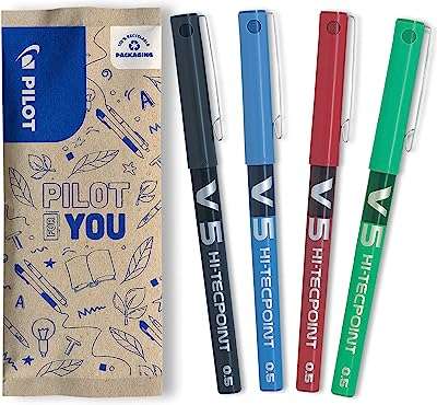 Stylo roller pilot v5 05 mm noir bleu rouge vert (paquet de 4). DIAYTAR COTE D'IVOIRE, votre source d'économies en ligne pour tout ce dont vous avez besoin ! Explorez notre boutique généraliste et découvrez un vaste éventail de produits discount pour la maison, l'électronique, la mode et bien plus encore. Profitez des meilleures offres à des prix incroyablement bas, tout en économisant sur votre budget !
