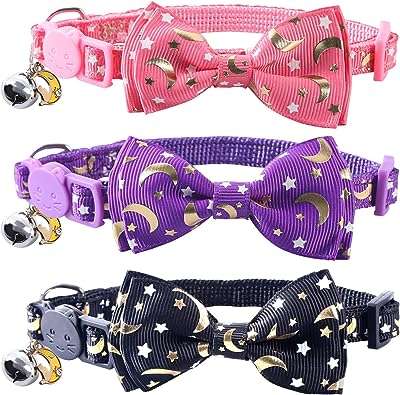 Collier pour chat avec clochette et nœud papillon amovible colliers de sécurité à de ́gagement. DIAYTAR COTE D'IVOIRE, votre destination shopping en ligne pour tous vos besoins discount. Trouvez tout ce dont vous avez besoin dans une seule boutique, des articles pour la maison aux gadgets incontournables, et réalisez des économies tout en satisfaisant vos envies.