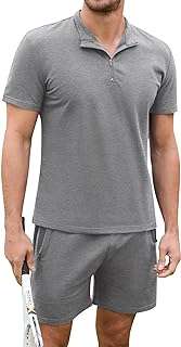 Survêtement d'été deux pièces décontracté pour hommes ensemble polo et short. DIAYTAR COTE D'IVOIRE  est votre guichet unique pour des produits discount de haute qualité. Parcourez notre large sélection d'articles, allant des appareils électroménagers essentiels aux produits informatiques, en passant par les accessoires mode et les gadgets dernier cri, tout en profitant de prix imbattables.