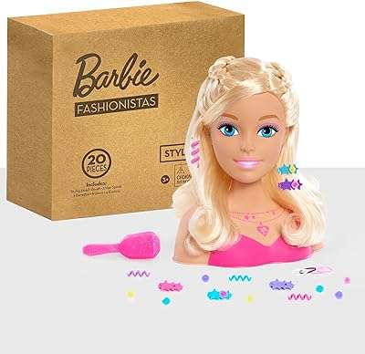 Mini tête coiffante barbie blonde moyenne rose. Bienvenue chez DIAYTAR COTE D'IVOIRE, votre destination en ligne pour des prix imbattables ! Découvrez notre vaste choix d'articles discount, des essentiels pour la maison aux appareils électroménagers, en passant par l'informatique, la mode et les gadgets tendance, le tout à des tarifs défiant toute concurrence.