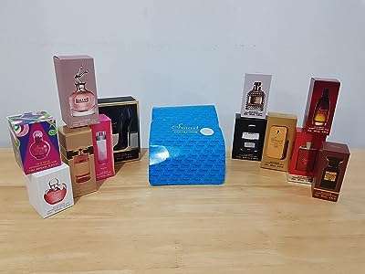 Parfum smart collection coffret de 12 pièces 25 ml (12 pièces pour femme). Faites des économies sans compromettre la qualité grâce à DIAYTAR COTE D'IVOIRE . Notre large éventail de produits discount, allant des articles de maison à l'électroménager, de l'informatique à la mode, et même aux gadgets dernier cri, saura vous satisfaire, tout en vous offrant le meilleur rapport qualité-prix.