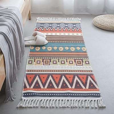 Tapis de sol à franges en coton et lin pour salon. DIAYTAR COTE D'IVOIRE  - La meilleure adresse pour des prix imbattables sur une vaste sélection de produits. Que vous recherchiez des articles pour votre maison, votre informatique ou votre garde-robe, nous avons tout ce qu'il vous faut à prix discount. Explorez notre site dès maintenant et profitez des meilleures affaires en ligne!