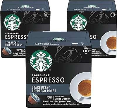 Starbucks dolce gusto espresso noir torréfié 3*12 capsules. Maximisez votre budget chez DIAYTAR COTE D'IVOIRE, votre destination en ligne pour des affaires imbattables. Nous vous offrons une gamme complète de produits discount, allant des articles de la maison à l'électroménager, de l'informatique à la mode. Faites des économies sans compromettre la qualité avec DIAYTAR COTE D'IVOIRE !