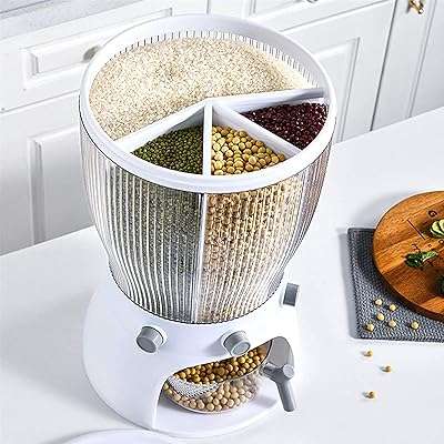 Distributeur de riz stockage grande boîte de stockage de céréales conteneur cuisine récipient domestiques avec couvercle. En quête de produits de qualité à des prix abordables ? DIAYTAR COTE D'IVOIRE  est là pour vous servir. Parcourez notre boutique en ligne et découvrez notre assortiment exhaustif d'articles discount, couvrant tous les univers, de la maison à l'électroménager, en passant par l'informatique, la mode et les gadgets. Vivez une expérience de shopping unique en profitant de tarifs exceptionnels et faites de bonnes affaires en ligne.
