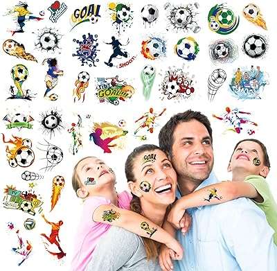 Autocollant de football 6 pièces | autocollants de tatouages ​​temporaires baytion divers. Faites des économies tout en faisant plaisir à toute la famille avec DIAYTAR COTE D'IVOIRE . Notre boutique en ligne généraliste vous propose une variété de produits discount, de l'électroménager pratique à l'informatique de pointe, en passant par la mode tendance, afin de répondre à tous vos besoins, quel que soit votre budget.