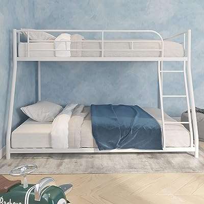 Lit superposé double avec cadre en métal robuste avec rail de sécurité et échelle. Achetez malin sur DIAYTAR COTE D'IVOIRE  ! Notre boutique en ligne généraliste propose une large gamme de produits discount allant des articles pour la maison, à la mode en passant par l'électroménager et l'informatique. Profitez de nos offres imbattables et faites des économies dès aujourd'hui !