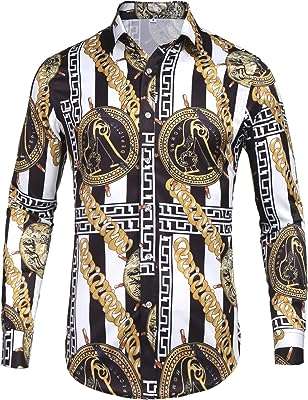 Chemise imprimée fantaisie à manches longues pour homme. DIAYTAR COTE D'IVOIRE  : la solution idéale pour des achats malins en ligne. Profitez de notre large gamme de produits discount, allant des appareils électroménagers essentiels aux dernières tendances de la mode, en passant par les accessoires informatiques indispensables, et économisez tout en vous faisant plaisir.