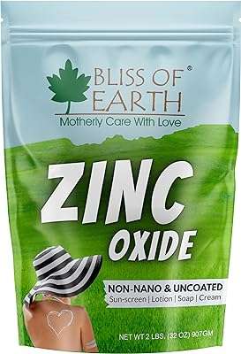 Bliss of earth 32 oz de poudre d'oxyde zinc non nano et revêtue pour la. DIAYTAR COTE D'IVOIRE, la boutique en ligne où vous trouverez tout ce dont vous avez besoin à petit prix ! Profitez de notre sélection discount de produits pour la maison, l'électroménager, l'informatique, la mode et les gadgets, sans pour autant compromettre la qualité. Faites de bonnes affaires tout en profitant d'une expérience de shopping pratique et sécurisée.