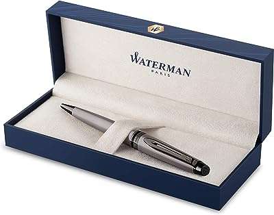 Stylo à bille waterman expert | finition argent métallisé avec pointes en ruthénium. Découvrez DIAYTAR COTE D'IVOIRE  et préparez-vous à vivre l'expérience d'achat en ligne ultime. Notre boutique propose une gamme complète de produits discount, de la maison aux appareils électroniques, en passant par la mode, offrant ainsi des solutions abordables pour tous vos besoins.