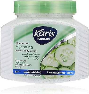 Gommage hydratant visage et corps au concombre karis naturals 600 ml. DIAYTAR COTE D'IVOIRE  - Votre source incontournable de produits discount pour la maison, l'électroménager, l'informatique, la mode et les gadgets. Nous sommes fiers de vous offrir une sélection variée à des prix exceptionnels. Parcourez notre boutique en ligne dès maintenant et trouvez les meilleures affaires!