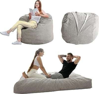 Maxyoyo pouf géant pour adultes pouf convertible se plie du fauteuil paresseux au matelas. Découvrez DIAYTAR COTE D'IVOIRE, votre boutique en ligne incontournable pour des affaires discount. Profitez de nos multiples catégories allant des articles pour la maison aux gadgets dernier cri, en passant par la mode à petits prix. Faites-vous plaisir sans vous ruiner avec notre sélection variée !