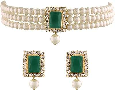 Ensemble collier de perles d'imitation de pierre plaqué or 18 carats et boucles d'oreilles pour femmes filles. DIAYTAR COTE D'IVOIRE, votre partenaire en ligne pour des produits discount de qualité à des prix imbattables ! Trouvez tout ce dont vous avez besoin, des articles pour la maison aux appareils électroménagers, en passant par les accessoires informatiques et les produits tendance de la mode. Faites des bonnes affaires dès maintenant en visitant notre boutique en ligne.