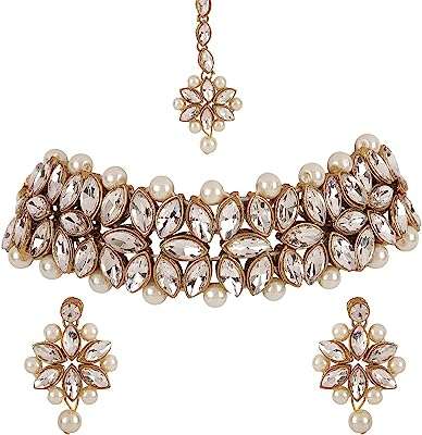 Chining diva fashion dernière conception vintage kundan collier ensemble de bijoux pour femmes. DIAYTAR COTE D'IVOIRE  : votre destination shopping discount ! Découvrez notre boutique en ligne généraliste qui vous offre une multitude de produits à prix cassés, allant de l'électroménager à l'informatique en passant par la mode et les gadgets. Faites le choix du meilleur rapport qualité-prix et trouvez tout ce dont vous avez besoin en visitant notre site dès maintenant !