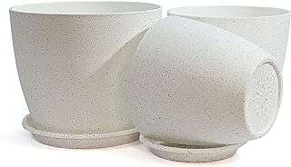 Jardinières d'intérieur vgro ensemble de 3 pots de fleurs modernes en plastique avec soucoupes. Bienvenue chez DIAYTAR COTE D'IVOIRE, votre guichet unique pour des achats discount en ligne. Parcourez notre catalogue étendu et trouvez des articles variés, allant de l'électroménager pratique à la dernière mode, le tout à des prix imbattables. Profitez de la qualité sans compromis tout en maximisant vos économies chez nous.