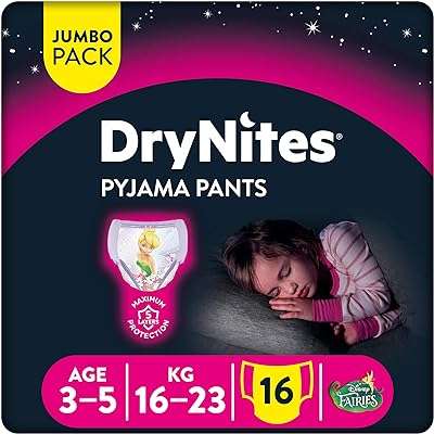 Pantalon de pyjama dry nights 3 5 ans filles 16 23 kg 16. Maximisez votre budget chez DIAYTAR COTE D'IVOIRE, votre destination en ligne pour des affaires imbattables. Nous vous offrons une gamme complète de produits discount, allant des articles de la maison à l'électroménager, de l'informatique à la mode. Faites des économies sans compromettre la qualité avec DIAYTAR COTE D'IVOIRE !
