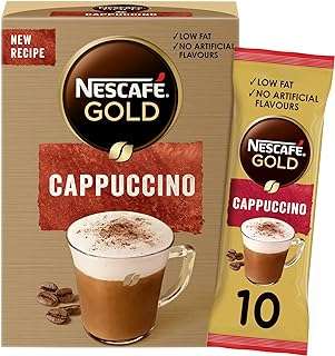 Sachet de café nescafé gold cappuccino 155 g (10 sachets) marron. Découvrez DIAYTAR COTE D'IVOIRE, la boutique en ligne qui vous propose une large gamme de produits discount, de l'électroménager à la mode en passant par l'informatique. Bénéficiez de prix avantageux et d'une expérience de shopping en ligne pratique et économique.