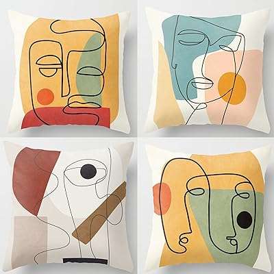 Housse de coussin (lot de 4 pièces) au design simple et géométrique abstrait pour la maison. DIAYTAR COTE D'IVOIRE, le paradis du shopping en ligne à prix discount ! Naviguez à travers notre large gamme de produits discount soigneusement sélectionnés pour votre maison, votre cuisine, votre dressing et bien plus encore. Faites de bonnes affaires et offrez-vous les dernières tendances à petits prix, tout en restant à l'affût des nouveautés.