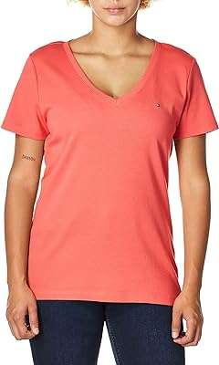 Femme tommy hilfiger t shirt à manches courtes et col en v. Découvrez DIAYTAR COTE D'IVOIRE, votre magasin en ligne de confiance pour des bons plans à ne pas manquer. Explorez nos multiples catégories telles que l'électroménager, le mobilier, l'informatique et la mode, et dénichez les offres les plus avantageuses pour tous vos besoins, le tout en un seul endroit.