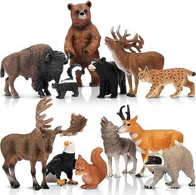 Toymany 12 pièces figurines d'animaux de la jungle nord américaine ensemble réaliste jungle y compris. À la recherche de bonnes affaires ? Ne cherchez plus ! DIAYTAR COTE D'IVOIRE  est là pour vous. Avec une gamme complète de produits discount, allant de la maison à l'électroménager, de l'informatique à la mode et aux gadgets tendance, vous trouverez sûrement ce que vous cherchez tout en réalisant des économies substantielles.