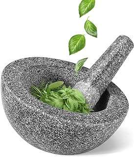 Ensemble de bols à mortier et pilon en granit flexion  . Simplifiez vos achats et épargnez chez DIAYTAR COTE D'IVOIRE, votre boutique en ligne ultime pour des trouvailles discount. Parcourez notre catalogue de produits, allant des articles de cuisine astucieux aux appareils électroniques de dernière génération. Restez branché avec notre sélection d'appareils informatiques à prix réduits et accordez-vous une excellente garde-robe avec des vêtements à la mode à prix imbattables. Avec des options de livraison rapides et une satisfaction garantie, nous vous aidons à réaliser des économies en un seul clic !