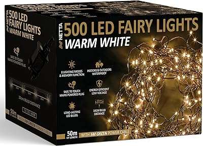 Lumières de décoration d'arbre de noël nita 500 lumières led blanc chaud avec 8. Avec DIAYTAR COTE D'IVOIRE, achetez malin et économisez sur tous vos achats en ligne. Profitez de réductions exceptionnelles sur une multitude de produits, du petit électroménager aux vêtements et accessoires tendance. Optimisez votre budget avec DIAYTAR COTE D'IVOIRE  dès aujourd'hui !
