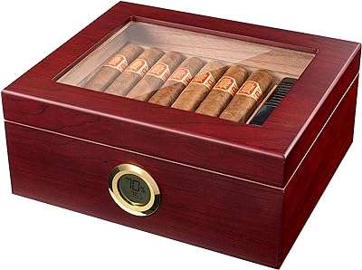 Boîte à cigares en verre royal mantello cigars pour 25 50 avec séparateur. DIAYTAR COTE D'IVOIRE, votre partenaire de confiance pour des achats en ligne économiques et variés. Explorez notre sélection exceptionnelle d'articles discount pour la maison, l'électroménager, l'informatique, la mode et les gadgets, afin de trouver les meilleures affaires. Optimisez votre expérience d'achat grâce à DIAYTAR COTE D'IVOIRE  et réalisez des économies substantielles dès maintenant.