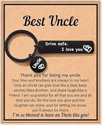 Cadeaux grand père oncle porte clés drive safe pour hommes cadeaux de fête des pères anniversaire. Ne payez pas plus cher pour vos achats ! DIAYTAR COTE D'IVOIRE  propose une sélection de produits discount pour tous les budgets, allant de la maison à l'électroménager en passant par l'informatique, la mode et les gadgets. Faites des économies sans compromis sur la qualité !