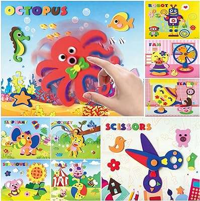 Ensemble d'autocollants rotatifs en mousse eva 3d 20 pièces kits d'artisanat d'art pour enfants. DIAYTAR COTE D'IVOIRE  - votre partenaire discount pour une vie plus abordable. Nous vous présentons une vaste sélection de produits de qualité à des prix imbattables, allant de l'électroménager performant aux articles de mode élégants. Achetez malin avec nous et réalisez d'importantes économies.