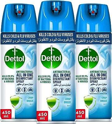 Spray désinfectant dettol parfum brise paquet de 3. Ne payez plus le prix fort pour vos achats en ligne, choisissez DIAYTAR COTE D'IVOIRE  et économisez ! Découvrez notre boutique en ligne généraliste offrant une multitude de produits discount, allant des articles pour la maison aux dernières tendances mode en passant par l'informatique et les gadgets. Faites des économies sur tous vos achats sans compromis sur la qualité.