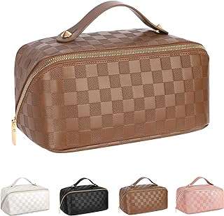 Sac à cosmétiques de voyage de grande capacité pour femmes trousse de maquillage carrée en cuir. DIAYTAR COTE D'IVOIRE  - votre destination en ligne pour des achats discount sans compromis sur la qualité. Parcourez notre assortiment diversifié de produits, allant des équipements informatiques conviviaux aux articles de mode tendance en passant par les indispensables de la maison, et faites des économies sur tous vos besoins.