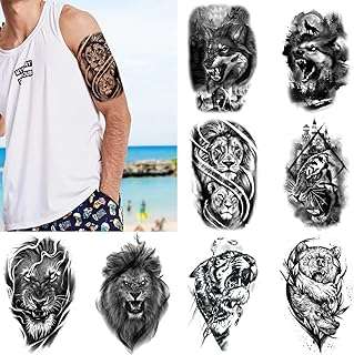 18 pack tatouages ​​temporaires pour hommes femmes faux animaux sauvages bêtes. DIAYTAR COTE D'IVOIRE  - des réductions incroyables sur tous les produits dont vous avez besoin. Parcourez notre boutique en ligne pour découvrir des offres discount sur des centaines d'articles, allant de la mode aux appareils électroménagers dernier cri.