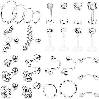 27 pièces 16g boucles d'oreilles de perçage de cartilage pour femmes d'oreille en acier. Trouvez tout ce dont vous avez besoin à prix réduit chez DIAYTAR COTE D'IVOIRE . Notre boutique en ligne propose une large gamme de produits discount, de la décoration pour la maison aux appareils électroménagers, en passant par l'informatique et les dernières tendances de la mode. Explorez notre collection maintenant et profitez pleinement de nos tarifs avantageux !