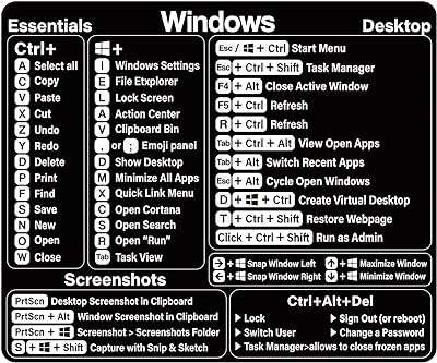 Autocollant de raccourci windows clavier de référence pour ordinateur windows autocollants portable tout ou bureau. Faites des économies considérables chez DIAYTAR COTE D'IVOIRE, votre destination en ligne pour des produits discount. Notre boutique propose une large sélection d'articles pour la maison, l'électroménager, l'informatique, la mode et bien plus encore, avec des tarifs compétitifs et une satisfaction client garantie.