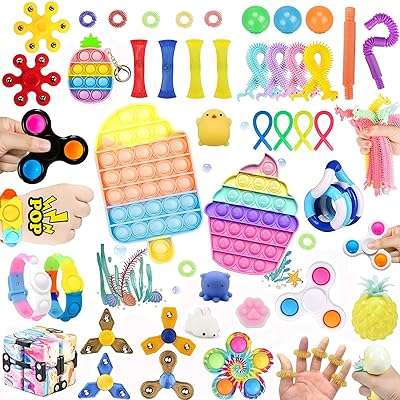 Ensemble de jouets fidget 50 pièces bon marché soulagement du stress sensoriel l'anxiété avec cube. DIAYTAR COTE D'IVOIRE, votre partenaire shopping pour des bonnes affaires au quotidien. Profitez de notre large sélection de produits de qualité à prix réduits, allant des appareils électroménagers indispensables aux dernières tendances de la mode, en passant par les gadgets high-tech et les accessoires informatiques incontournables.