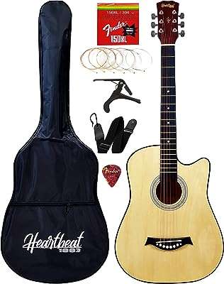 Guitare acoustique à faible frette en bois massif heartbeat design 38" avec housse. Plongez dans l'univers économique de DIAYTAR COTE D'IVOIRE, votre boutique en ligne incontournable pour les bonnes affaires. Parcourez notre sélection abondante de produits discount allant de la maison à l'électroménager, en passant par l'informatique et la mode. Économisez dès maintenant sur tous vos achats chez DIAYTAR COTE D'IVOIRE !
