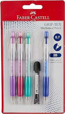 Porte mines faber castell grip tex 07 mm 3+1 couleurs unies et pastel assorties. Faites-vous plaisir sans vous ruiner avec DIAYTAR COTE D'IVOIRE, la boutique en ligne qui propose des produits discount pour tous les budgets. Venez découvrir notre sélection de produits pour la maison, l'électroménager, l'informatique et la mode, et profitez de remises exceptionnelles.